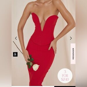 Red two piece house of CB